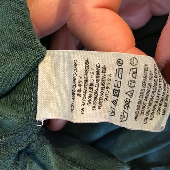 Free People We The Free Women's Cosmo Cowl Neck Green Pullover Top Size Small - Picture 6 of 6